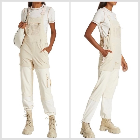 Outdoor Voices RecTrek Zip-Off Overall Linen/Vanilla/Sugar Sz Small - Picture 1 of 15